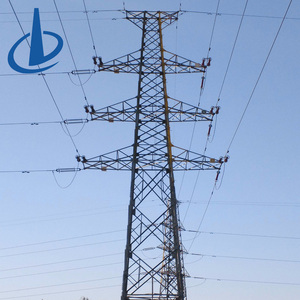 <span class=keywords><strong>Tour</strong></span> de transmission électrique 220 kV en treillis, autoportante en acier galvanisé, à double circuit, en acier cornière, 60-180 m - Product Image 2