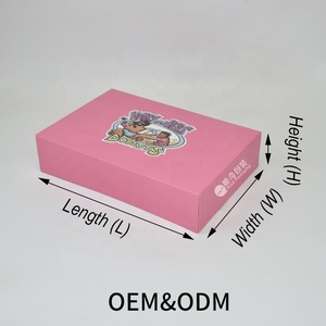 Изготовленный на заказ FSC крафт-коробка с откидной крышкой с офсетной печатью CMYK и глянцевым лаком для пончиков, пирожных, экологически чистая упаковка для выпечки - Product Image 4