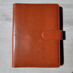 Cuaderno de diario ejecutivo A5 con bolígrafos, diseño más nuevo, cubierta de cuero PU, encuadernación cosida con hilo de papel ecológico - Product Image 4