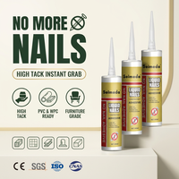 Colle adhésive haute adhérence instantanée No More Nails, très résistante pour panneaux muraux, plinthes en PVC, meubles, 300 ml