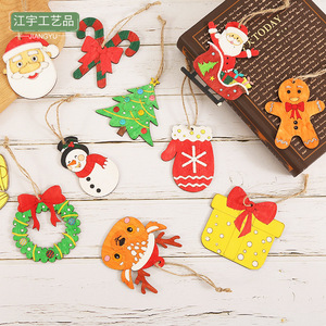 ของตกแต่งคริสต์มาส, กระดานวาดเขียนสำหรับเด็ก, แผ่นไม้เปล่าสำหรับ DIY, ของตกแต่งตั้งโต๊ะรูปซานตาคลอสแบบไม้ประกอบได้ - Product Image 2
