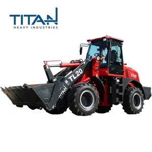 Obral Traktor 2.0ton Tiongkok Titan Murah Mesin Changchai Mesin Salju Sekop Bagian Depan Kecil Loader Roda Mini untuk Dijual