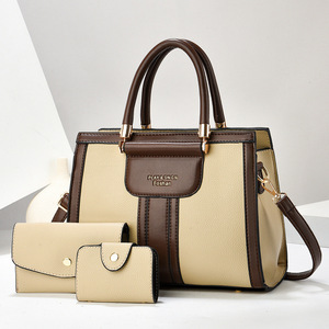Sac à main en <span class=keywords><strong>cuir</strong></span> PU pour femmes, ensemble <span class=keywords><strong>de</strong></span> 3 pièces, élégant, avec poignée supérieure, bandoulière, sac à main - Product Image 3
