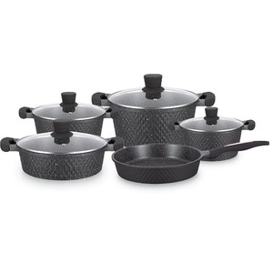 Glass <strong>Lid</strong> Sauce <strong>Pot</strong> Die Cast <strong>Small</strong> Diamond Kitchen Non Stick Cookware Set Marble Coating Cooking <strong>Pot</strong> Set - Product Image 1