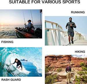 Logo personnalisé de haute qualité partout impression UV imperméable 100% Polyester pêche à capuche à manches longues chemise à capuche avec masque facial - Product Image 5