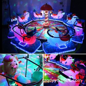 Offre Spéciale : Manège Carré Extérieur pour Enfants, Équipement d'Amusement Rotatif en Forme d'Avion, Carrousels pour Enfants - Product Image 3