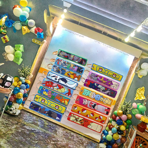 พวงกุญแจป้ายตัวการ์ตูนเจ็ทพวงกุญแจผ้าทอลายการ์ตูนพวงกุญแจอะนิเมะสำหรับติดรถยนต์พวงกุญแจรถจักรยานยนต์ - Product Image 2