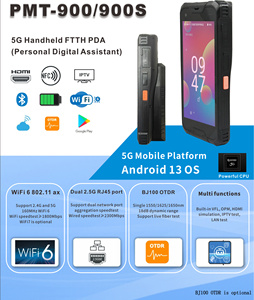 PMT-900S เครื่องทดสอบความเร็ว WiFi 6 แบบดิจิทัลสำหรับ FTTH PDA - Product Image 1