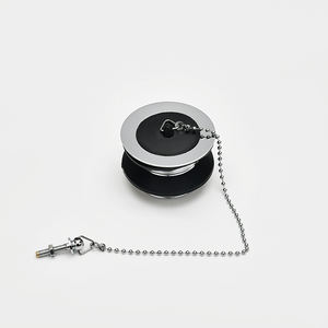 <span class=keywords><strong>SANIPRO</strong></span> Offre Spéciale SUS201 crépine de cuisine 1-1/2 "lavabo évier bouton poussoir bouchon en caoutchouc vidange des déchets avec chaîne - Product Image 3