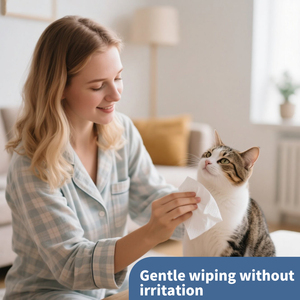 Lingettes portables <span class=keywords><strong>pour</strong></span> animaux de compagnie, texture douce, serviettes jetables, fournitures de nettoyage universelles <span class=keywords><strong>pour</strong></span> essuyer la surface du corps des chiots et des chatons - Product Image 2