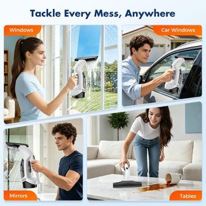 Limpiador de Ventanas Eléctrico Portátil, Aspiradora para Limpieza de Vidrios con Barra Telescópica - Product Image 3