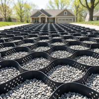 Grille de gravier en géocell HDPE/PP pour allées lisses et durables à prix compétitif, installation facile pour routes en pente raide extérieures 5