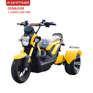 <b>Electric</b> Cargo <b>Bike</b> with LED Lights 60V Mid Drive Motor 3-Wheel Open Body <b>1000W</b>+ 50-70Km/h - Product Image 1