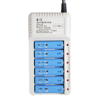 Chargeur USB pour batteries Ni-MH, 8 emplacements, intelligent, portable, en matériau ignifuge, rechargeable 1.2V NiMH, personnalisable, pour grossistes