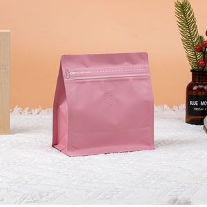 Tas biji kopi persegi warna-warni, tas biji kopi persegi warna-warni 125g 250g 500g 1000g dengan katup tas kopi - Product Image 2