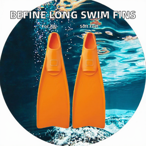 中国製の耐久性のあるゴム製ロングフィン、水中シュノーケリングやフリーダイビングに最適 - Product Image 2