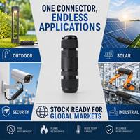 Connecteur étanche IP68 M20 sous-marin, connecteur à vis pour câble d'alimentation, pour câblage extérieur et usage industriel