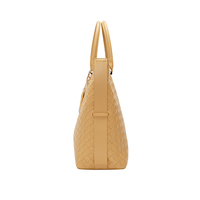 Grand sac fourre-tout tissé en cuir végétalien pour femmes sac à main à bandoulière réutilisable élégant sac de voyage accessoire de mode pour femme