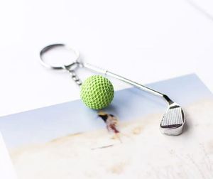 Porte-clés promotionnel tendance en métal sublimé en forme de balle de golf et de club de golf, accessoire pour sac - Product Image 4