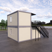 Maison conteneur préfabriquée XH à assemblage rapide, 4 chambres, 2 étages, design ferme, appartement préfabriqué avec chambre et villa