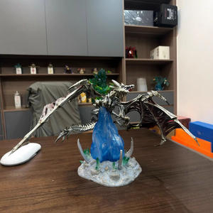 <span class=keywords><strong>World</strong></span> <span class=keywords><strong>of</strong></span> Warcraft รูปปั้นหุ่นปีกน้ำค้างแข็งรูปมังกรกระดูกเรืองแสงของขวัญเครื่องประดับ - Product Image 2