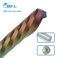 Fresa de extremo de flauta simple cortada en aluminio de carburo BFL con fresa de un solo filo recubierta de DLC para aluminio