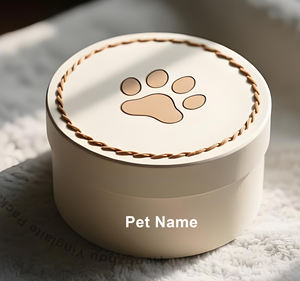 Urne <span class=keywords><strong>pour</strong></span> animaux de compagnie <span class=keywords><strong>en</strong></span> PU personnalisée, estampage à chaud <span class=keywords><strong>en</strong></span> feuille d'or, commémorative, <span class=keywords><strong>pour</strong></span> chiens et chats, fournitures vétérinaires <span class=keywords><strong>en</strong></span> gros - Product Image 1