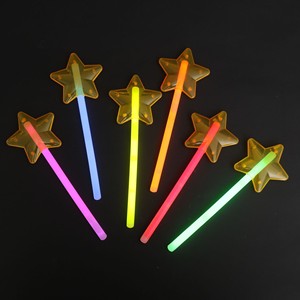 Nhiều màu <span class=keywords><strong>LED</strong></span> Đảng ngoài trời vui vẻ 8 ''<span class=keywords><strong>Wand</strong></span> Sao Shape Glow Sticks - Product Image 1