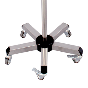 Tiang Monitor Perawatan Medis dari Baja Anti Karat, Tiang <span class=keywords><strong>IV</strong></span> Portabel, Dapat Disesuaikan Tingginya, Dapat Dilipat, Penyangga Infus Perfusion - Product Image 6