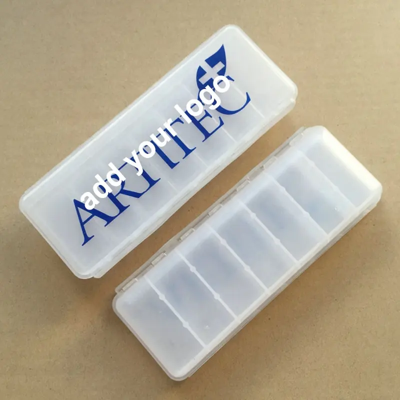 Promotional Travel Pill Box M T O T F L S Daily Vitamin Case Box Large Capacity Compartments 7 Day Pill Containers