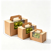 Op maat gemaakte papieren doos voor fruit, vierkant, biologisch afbreekbaar, groothandel, recycleerbaar, retail, geschenkverpakking, luxe geschenkdoos op maat