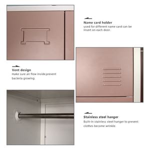 Knock Doow Tunggal 1 Pintu Staf Lokakarya Pakaian Penyimpanan Lemari Loker Baja - Product Image 5