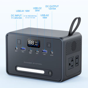 Alimentation électrique de stockage pour le camping en plein air, batterie Lifepo4 89,6Wh 100W, station d'énergie solaire portable <span class=keywords><strong>nouvelle</strong></span> énergie avec lumière - Product Image 3