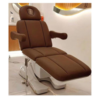 Meilleures ventes de luxe 3 moteurs Massage électrique Beauté Facial Chaise Lit Noir Salon de beauté Spa à vendre
