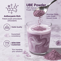 Poudre d'igname violette naturelle déshydratée, farine d'igname violette pure, saveur Ube naturelle et biologique