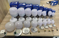 Lámpara LED en Forma de T, Base E27 B22, Iluminación de 5W 10W 15W 20W 30W 40W 50W 60W 80W, Bombilla LED
