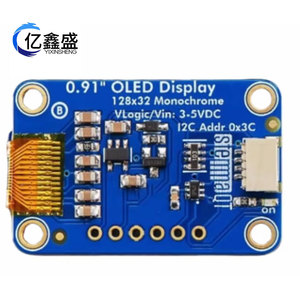 YIXINSHENG - Módulo de Interfaz I2C Monocromático con Pantalla OLED de 0.91 Pulgadas y 128x32 Píxeles - Product Image 3