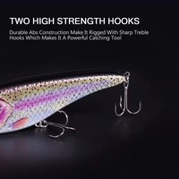 Leurre de pêche à la traîne à descente lente de 75 mm, 90 mm, 120 mm, 150 mm, pour la pêche au musky, au brochet, au slider, au black bass
