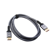 Câble DP 1.4 32,4 Gbps pour moniteur de jeu, PC graphique, HDR/HDCP 2.2, FreeSync, G-Sync, tressé gris, 8K 60Hz, 4K 144Hz, 2K 240Hz