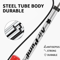 Pompe à air pour vélo BAIMEI avec poignée en bois, coussin à ressort, haute pression, pour fourche à suspension, VTT, vente en gros, OEM