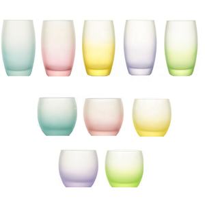 Personalised Vintage Coloured Water Milk <b>Drinking</b> Cups Home Wedding Frosted Sublimation Beverage Glass <b>Tumbler</b> - Product Image 1