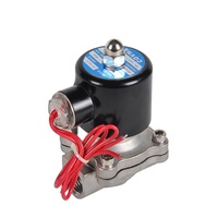 Vanne solénoïde à diaphragme COVNA à commande urgente, 2 voies, 24 volts, normalement ouverte, en acier inoxydable 304, vanne d'eau électrique