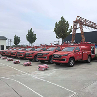 Nouveau camion de pompiers tout-terrain diesel de secours avec une hauteur de travail de 35 m