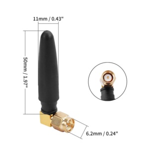 Antena WiFi de doble banda 2,4g 5,8g teléfono móvil WiFi ángulo recto dipolo Antena de comunicación WiFi 2,4 GHz - Product Image 2