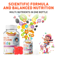 Bonbons multivitaminiques certifiés Halal pour enfants avec DHA Oméga 3 Vitamine D Soutien immunitaire Formule de soins oculaires Sans sucre