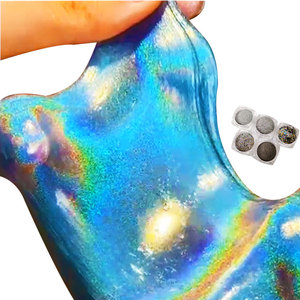 Poudre de paillettes holographiques argentées effet arc-en-ciel Mcess en gros, pigment holographique <span class=keywords><strong>extra</strong></span> fin brillant pour peintures automobiles <span class=keywords><strong>et</strong></span> slime - Product Image 1