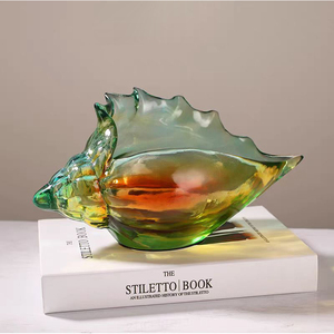 Chất Lượng Cao Hiện Đại Handmade Conch Hình Dạng Nhựa Lưu Trữ Hộp Sáng Tạo Mờ Bức Tượng Trang Trí Cho Phòng Khách Văn Phòng - Product Image 2