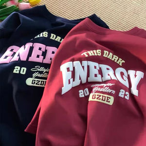 Impression soufflée de vinyle transfert de chaleur de logo personnalisé pour les vêtements de marque et les vêtements de mode avec effet bouffant 3D haute densité durable - Product Image 5