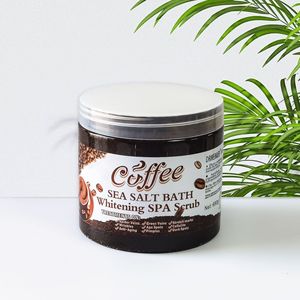 Sal de Baño Exfoliante Antiaceite de Café de Marca Privada para Eliminar Células Muertas de la Piel - Product Image 1