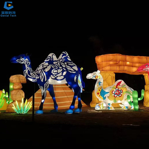 SGFL127 Amusement Park Colorful Lighting <b>Lantern</b> Waterproof Handmade <b>Chinese</b> Boat <b>Lantern</b> Festival - Product Image 3